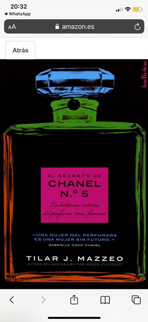 Libro El secreto del perfume de Chanel