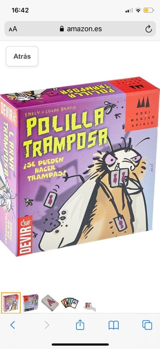 Productos Devir - Juego Polilla Tramposa