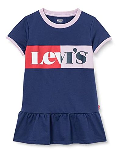 Levi's Kids DROPWAIST SWEATSHIRT DRESS C694 Vestido Medieval Blue para Bebé