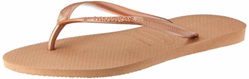 Moda Havaianas Slim Chanclas Mujer, Marrón