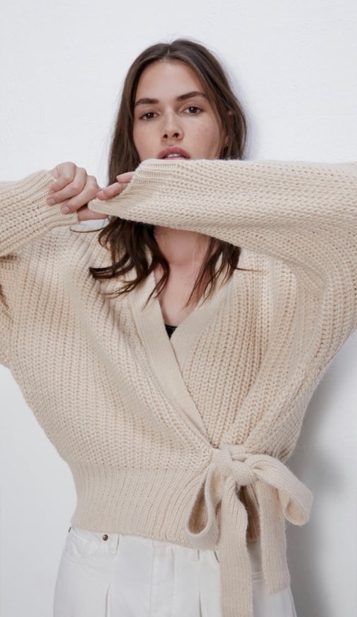 Cardigan malha 