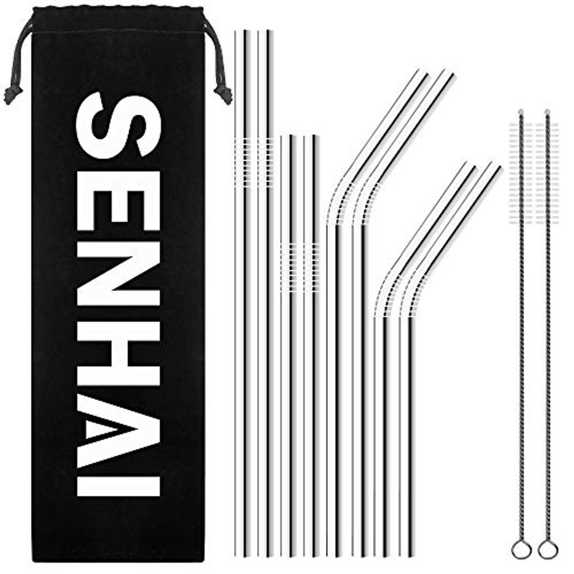 Social Senhai Set de 8 Pajas de Acero Inoxidable Para 30oz Tazas Vasos