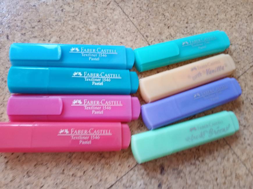 Social Faber-Castell 154681 - Estuche con 8 marcadores fluorescentes tonos pastel Textliner 1546