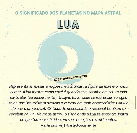 Lua no Mapa Astral