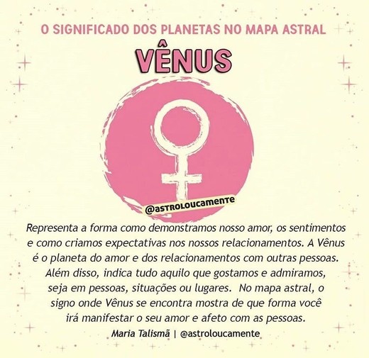 Vénus no Mapa Astral
