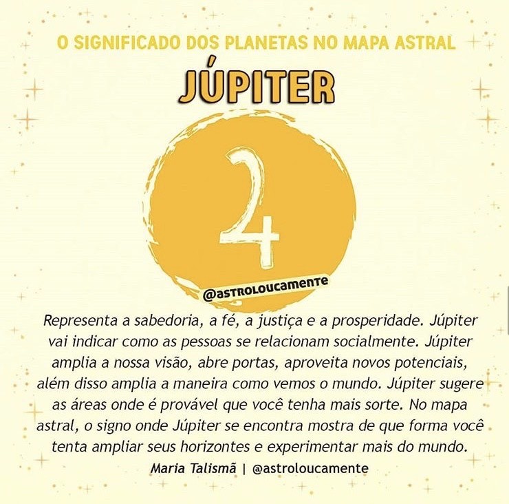 Júpiter no Mapa Astral