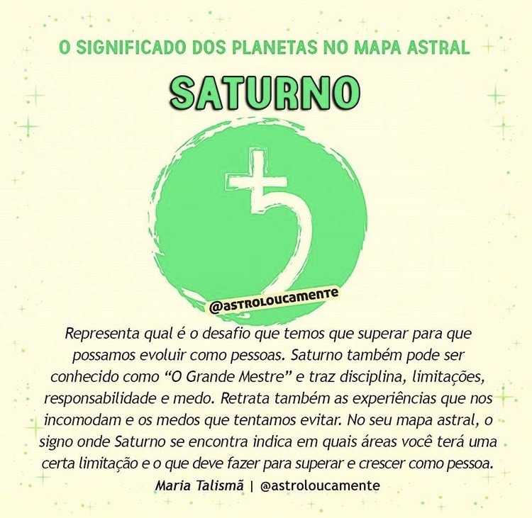 Saturno no Mapa Astral