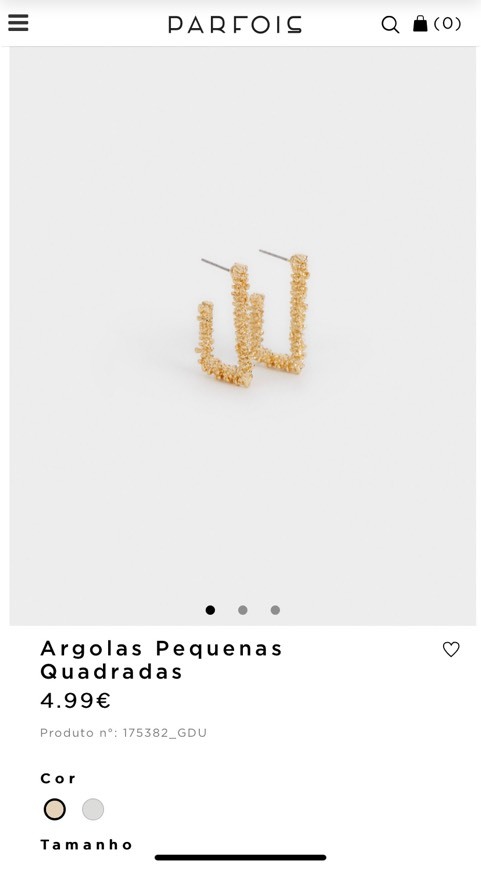 Producto Argolas quadradas parfois 