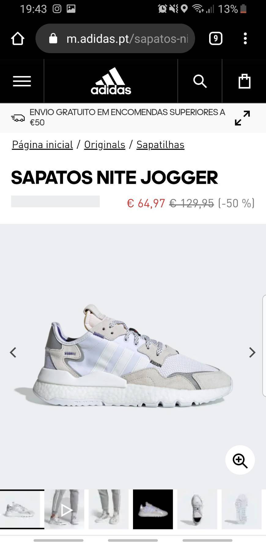 Moda Adidas nite jogger