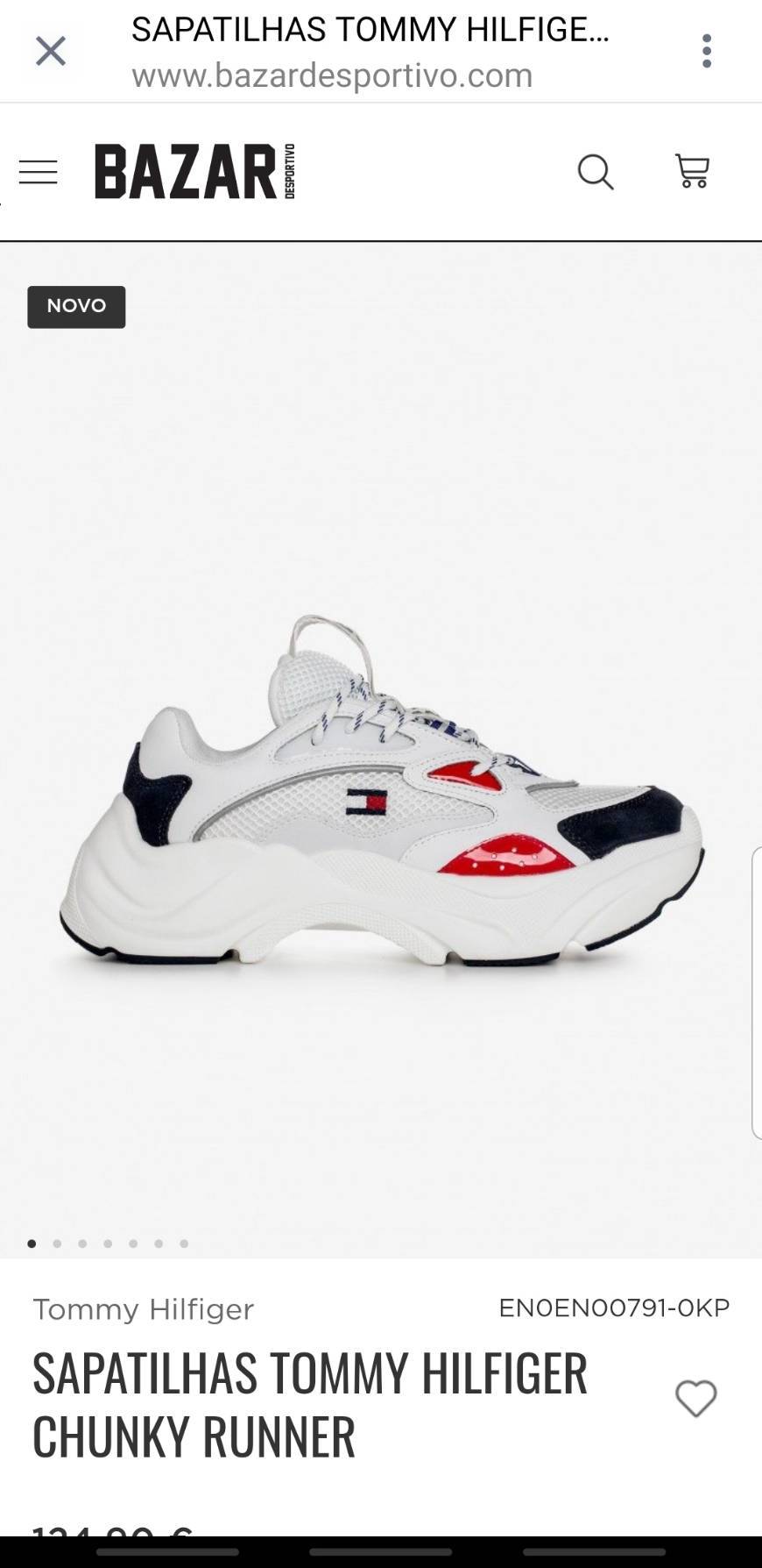 Moda Sapatilhas Tommy Hilfiger Chunky Runner