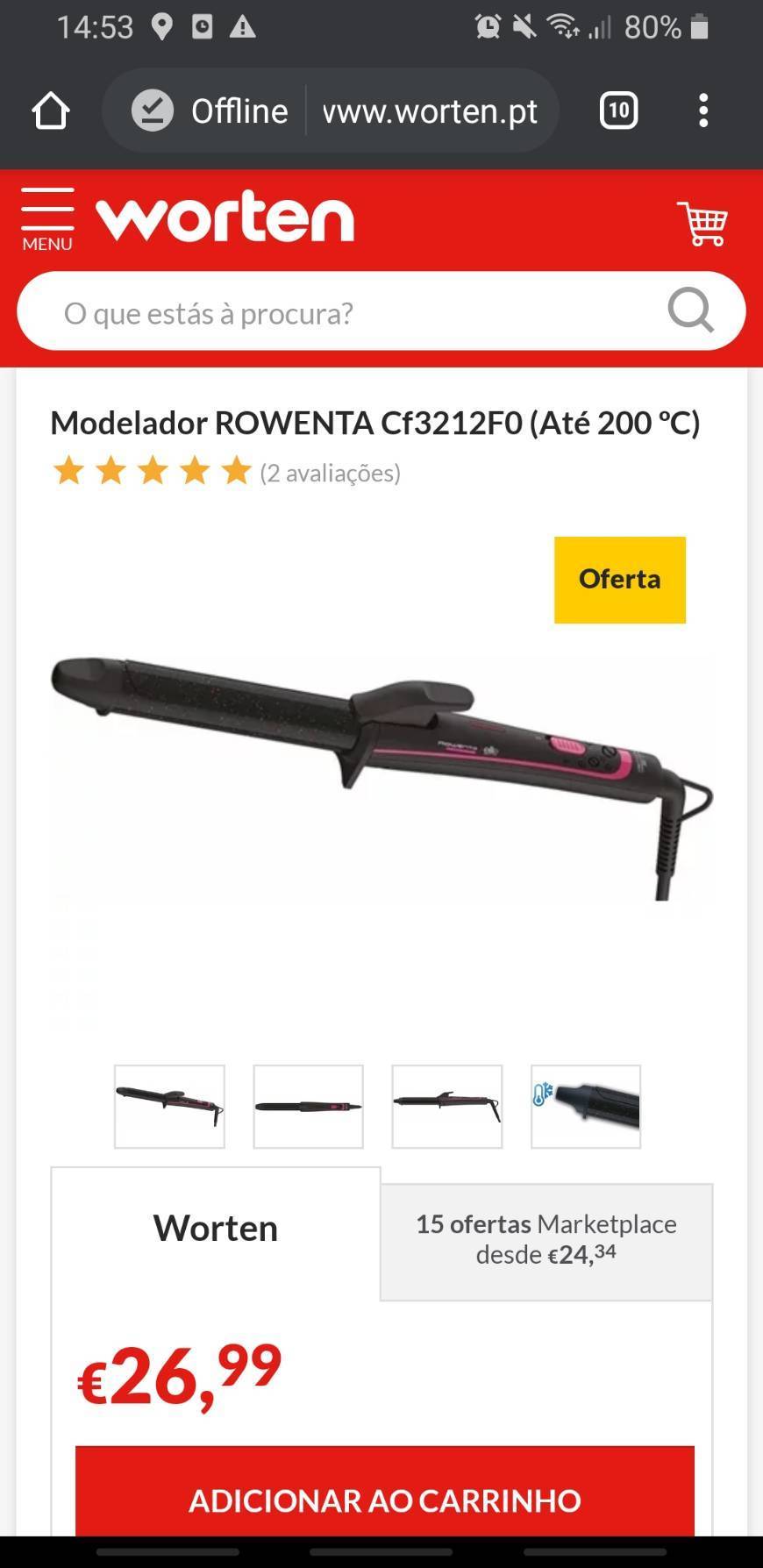 Moda Modelador de cabelo Rowenta