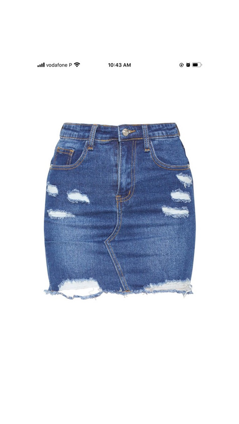 Productos Dark wash denim mini skirt