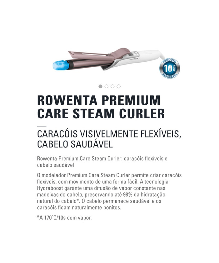 Premium steam curler