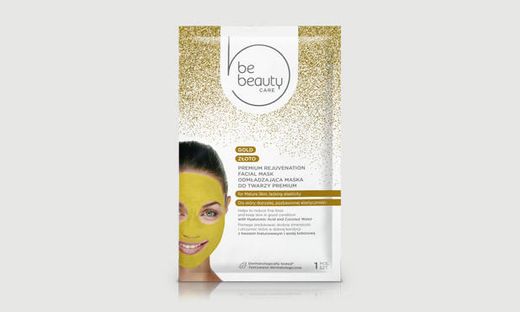 Máscara Facial de Hidratação Premium Ouro Be Beauty