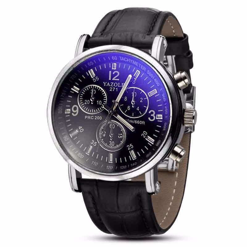 Product Reloj De Hombre Reloj De Cuarzo Reloj De Cristal Azul Reloj De