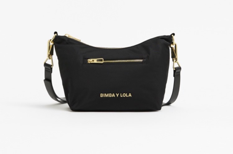 Moda BIMBA Y LOLA Mala de tiracolo de meia lua S bolso✨