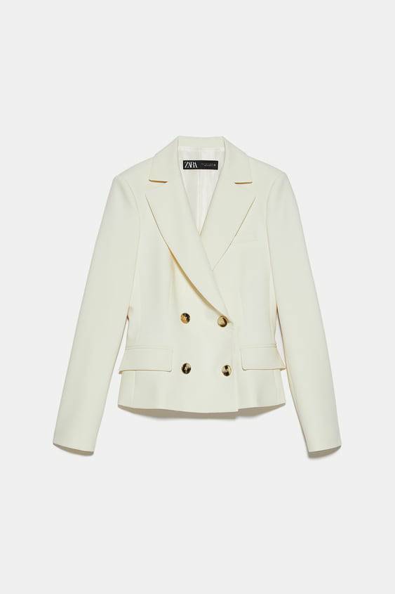 Product Blazer cruzado branco