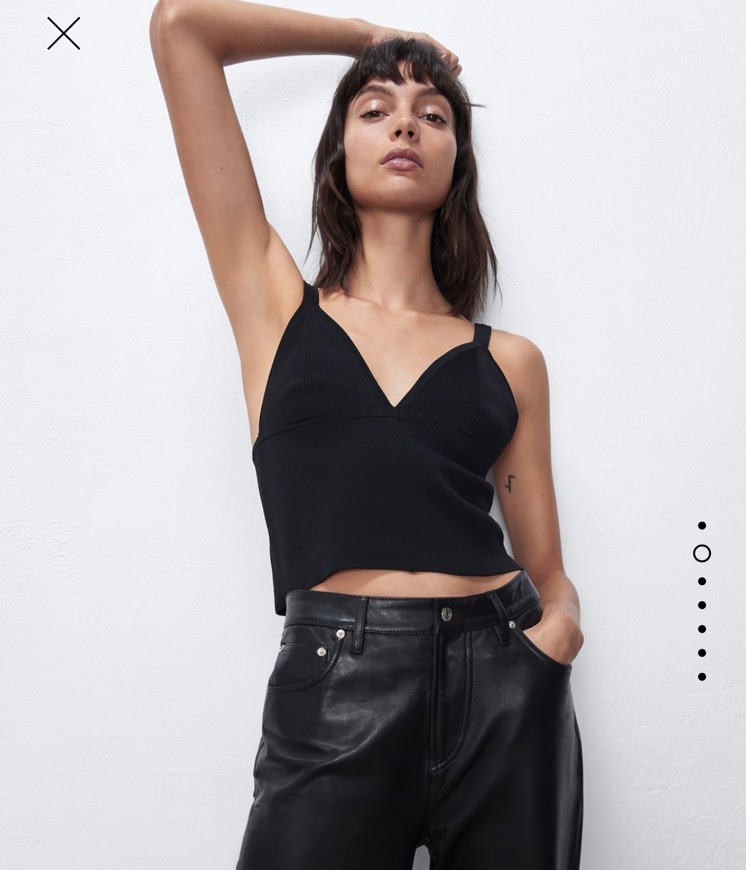 Moda Top de malha preto básico