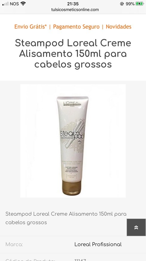 Producto Creme de alisamento L’Oréal 