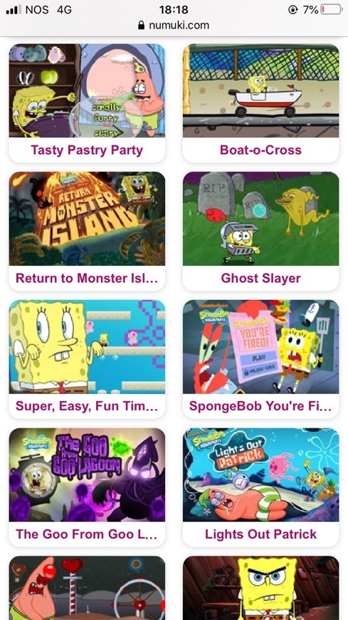 Moda Spongebob Games