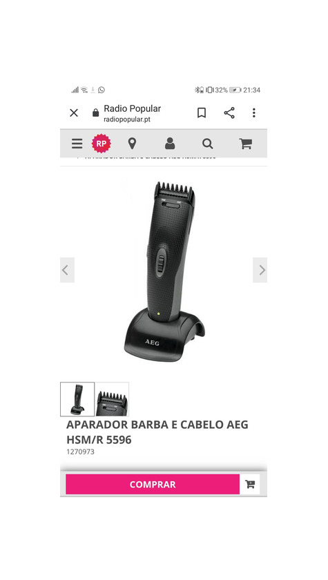 Producto Máquina de cortar cabelo