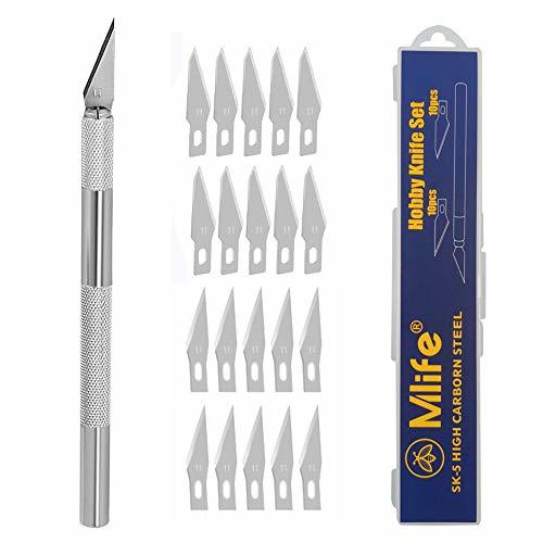 Producto Mlife Hobby Knife Juego de cuchillos artesanales de precisión de acero inoxidable