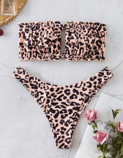 Biquíni ZAFUL Leopardo — Animal Print Bikini