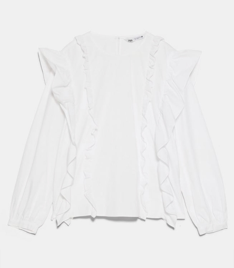 Blusa Popelina Folhos