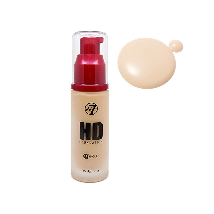 Beauty W7 HD 12 Hour Pump Foundation-True Beige-30ml-new by W7