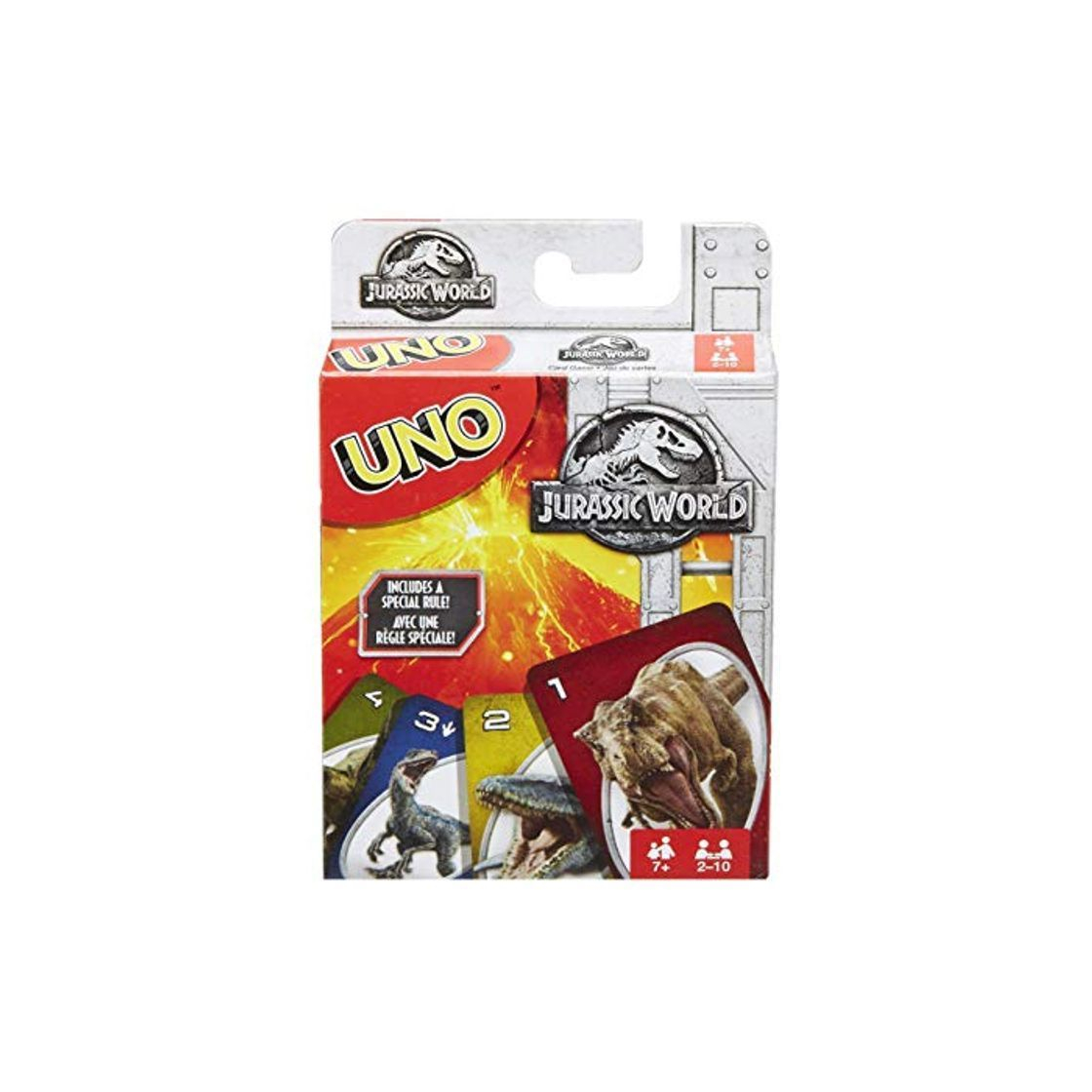 Product Juegos Mattel Jurassic Park Juego de Cartas UNO,