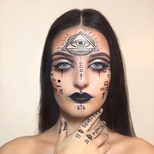 Egyptian Illuminati Makeup