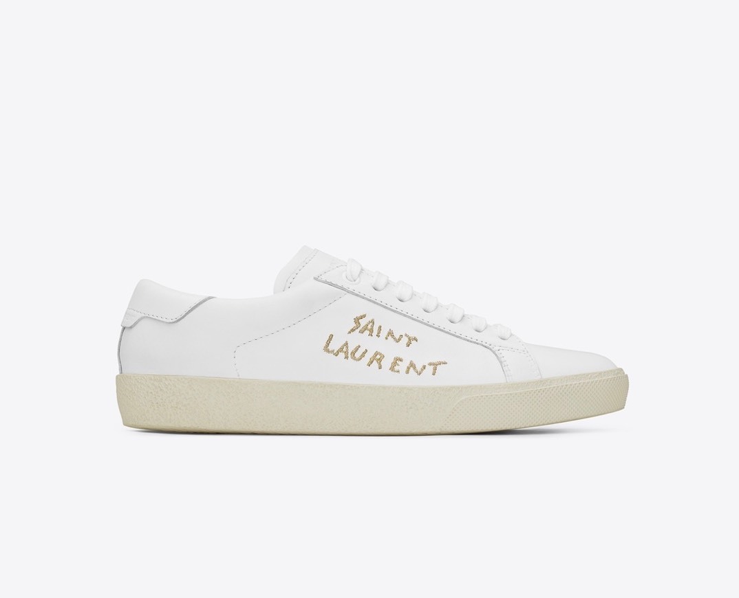 Producto YSL Court Classic Embroidered Sneakers Leather