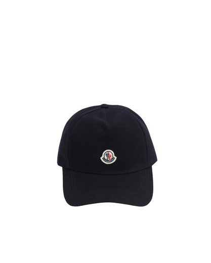 Moncler Logo Cotton Canvas Cap