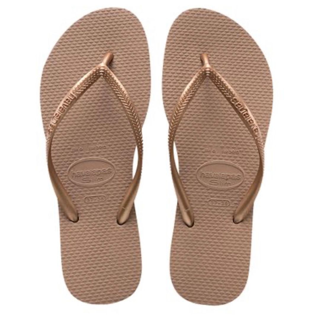 Moda Havaianas Slim Dourado