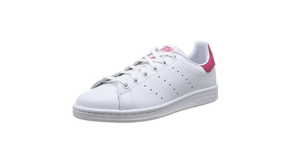 Moda adidas Stan Smith J, Zapatillas Unisex Niños,  Blanco