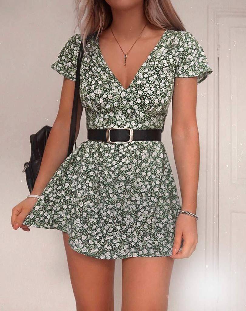 Moda Vestido Floral 