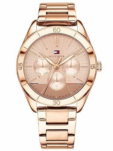 Moda Tommy Hilfiger Reloj Multiesfera para Mujer de Cuarzo con Correa en Acero