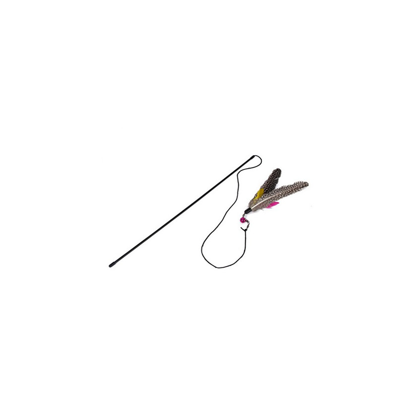 Social JUguete Divertido para Gato Gatito Juguete con Plumas y Timbre