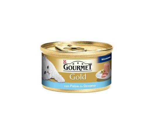 Comida Húmida para Gato Gold Mousse com Peixe do Oceano ...