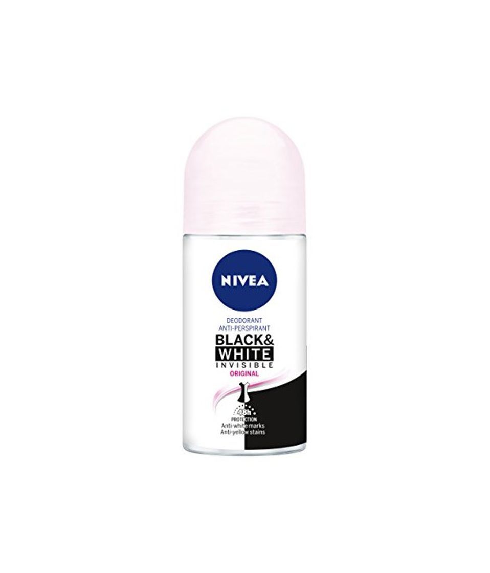 Social NIVEA Roll-on Invisible For Black & White Original - Paquete de 6