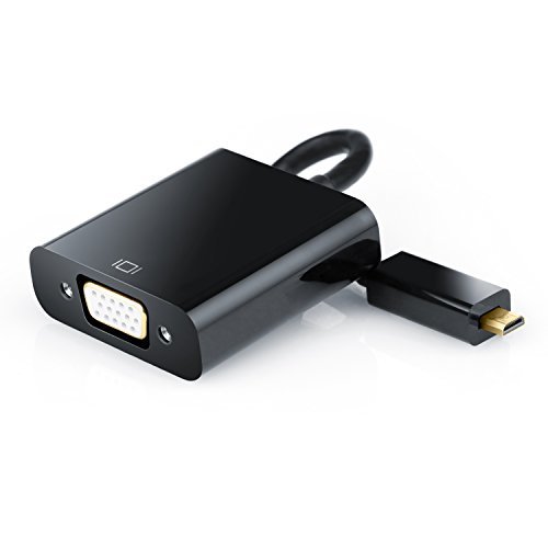 Places CSL-Computer Adaptador Full HD Micro HDMI a VGA con transmisión de Audio