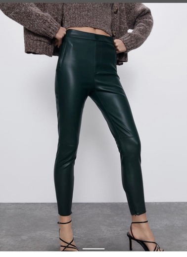 Leather leggins Zara 