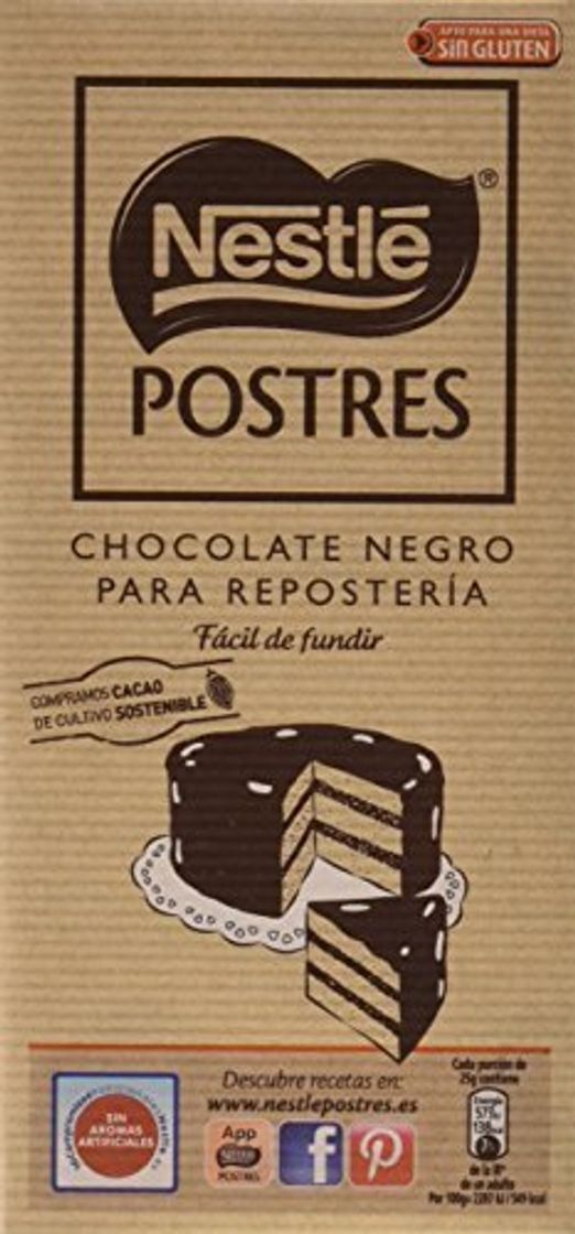 Products NESTLÉ POSTRES Chocolate negro para fundir