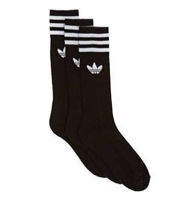 Adidas-meias pretas 