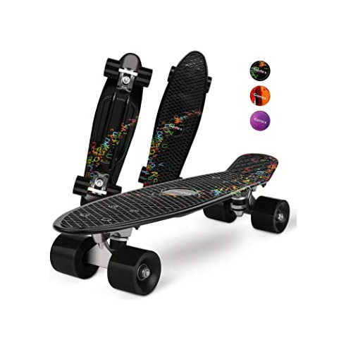 Producto Gonex Monopatín Skateboards Patinete Retro Crucero Completo para Niños Jóvenes Adultos, Skates