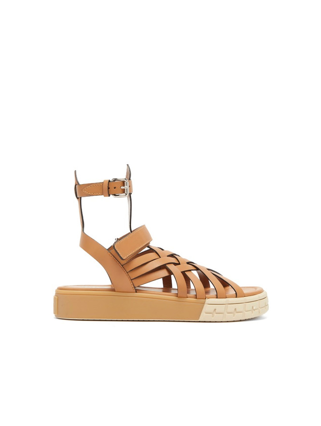 Product Leather Plataform Sandals Prada 