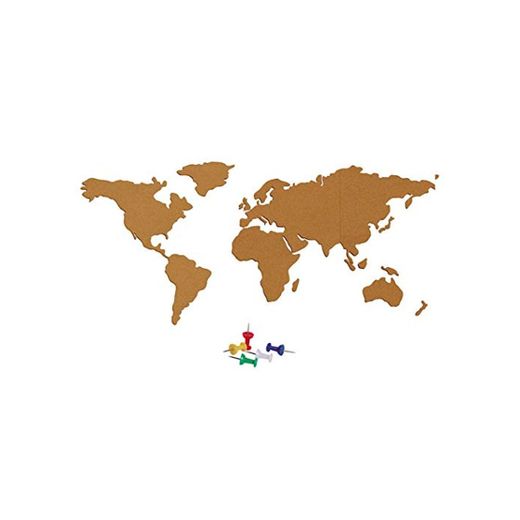 Outgeek Conjunto De Tablero De Corcho Cork Board Mapa del Mundo Tablón