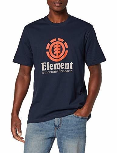 Element Vertical SS Camiseta de Manga Corta, Hombre, Azul