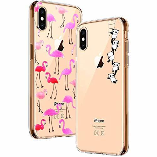 Producto Yoowei [2-Pack] Funda para iPhone X/iPhone XS Transparente con Dibujos Ultra Fino