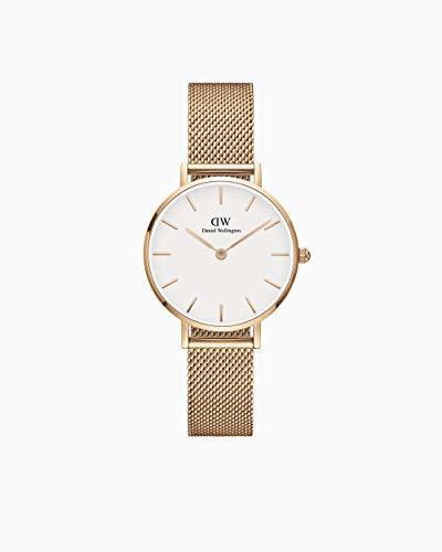 Fashion Daniel Wellington Reloj Analógico para Mujer de Cuarzo con Correa en Acero